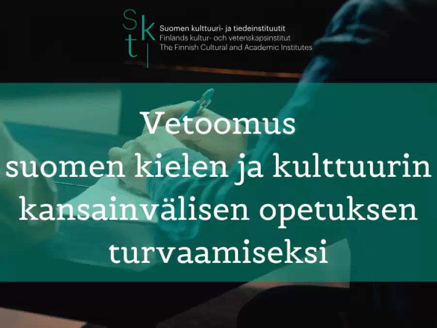 Vetoomus suomen kielen ja kulttuurin kansainvälisen opetuksen turvaamiseksi